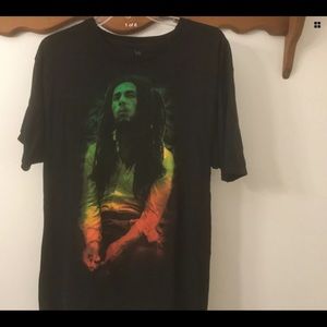 BOB MARLEY GRAPHIC T- SHIRT ZION ROOTSWEAR LARGE